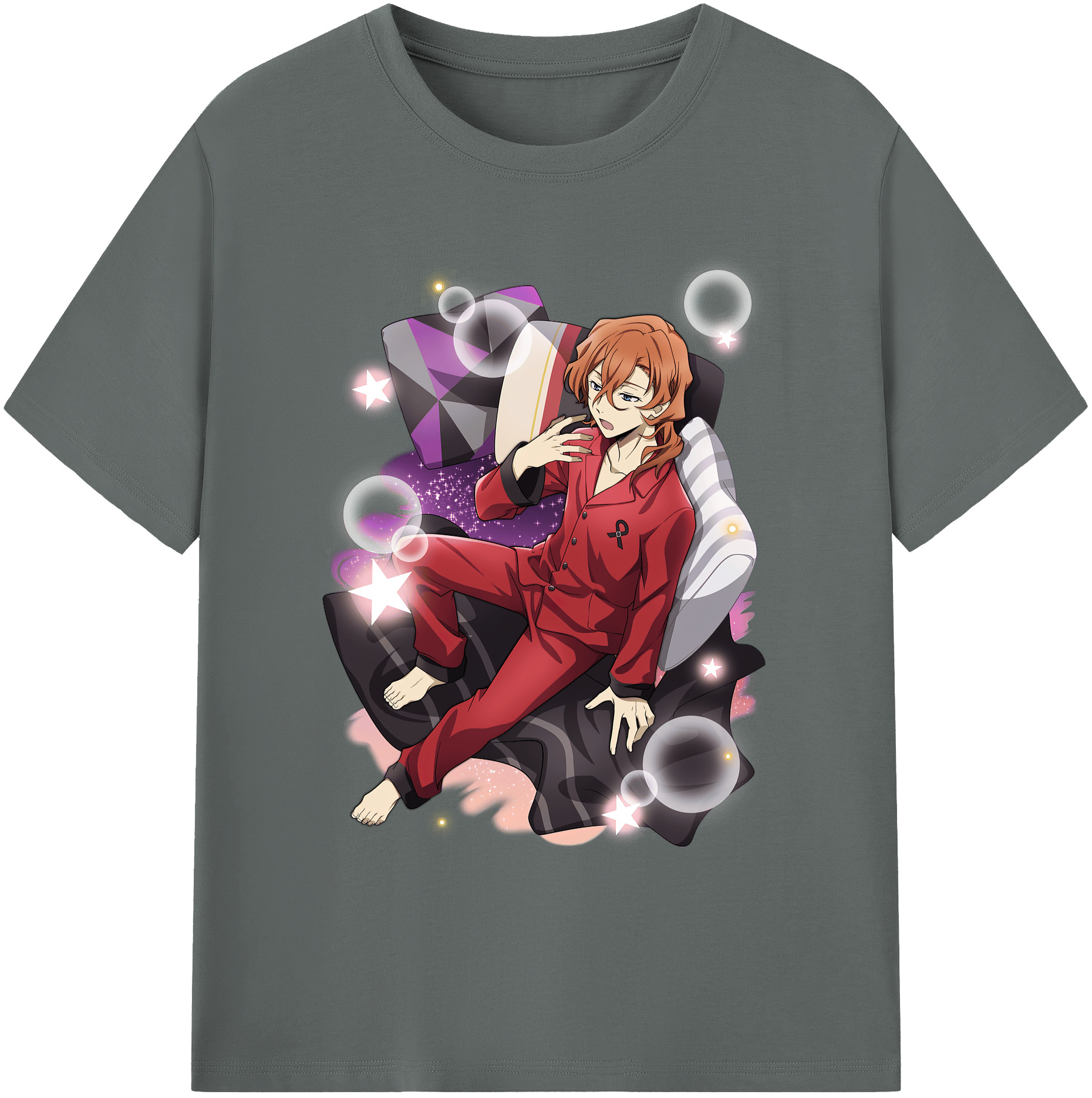 （画像用） 文豪ストレイドッグス Bungo Stray Dogs 綿100％ メンズ半袖Tシャツ｜肌触りやわらか＆通気性